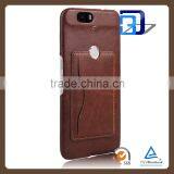 Ultra High Quality Flip Premium Leather Kickstand Card Pocket on Back Cover For Google Nexus 6P PU Leather Case thumbnail-3