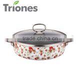 Non-stick Enamel Shallow Casserole thumbnail-1