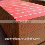 PVC Laminated Slatwall MDF Panel With Aluminum