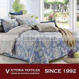 New Elegant, Blue Gray Floral Comforter Set All Size Bed in a Bag Bedding