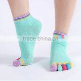 Full Toe Yoga Pilates Ankle Grip Socks thumbnail-4