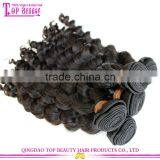 Double Drawn 100% Virgin Real Brazilian Hair Weft Cheap Deep Wave Human Hair Weft thumbnail-4