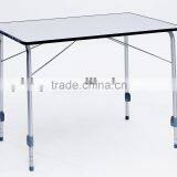 Cheap Foldable Height Ajustable Alu Tube MDF Folding Camping Table thumbnail-1