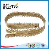 One Close Euro Style Shiny Gold Metal Zip for Bag thumbnail-6