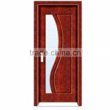 Modern House Wood Bathroom Door With Glass Decoration thumbnail-1