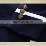 2016 Long-sleeve White Shirt ,navy Trouser,plaid Skirt Girl School Uniform thumbnail-5