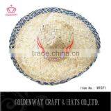 100% Natural Mexico Straw Sombrero Mexician Hat thumbnail-1