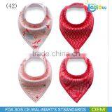 2017 Back Fleece 100% Organic Cotton Baby Bandana Drool Bibs thumbnail-1