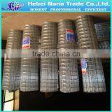 Galvanized and PVC welded wire mesh roll / 2x2 galvanized welded wire mesh