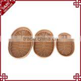 Washing Room Oval Shape Rattan Hanging Baskets for Towel Storage thumbnail-6