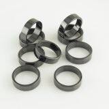 Cubic Glazed Zirconia Ceramic Ring Black Brushed 5mm thumbnail-2