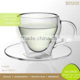 Double Wall Borosilicate Mugs Cups for Cappuccino Tea Milk thumbnail-3