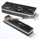 High Quality Best Selling Lacquered Buffalo Horn Inlay Rectangle Jewelry Box From Vietnam thumbnail-1