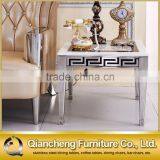 Chinese Marble Side Table Metal Base Sideboard thumbnail-1