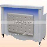Nail Salon Reception Desk Painted Finished Acetone Proof Office Table Design Receptionist Table TKN-6 thumbnail-1