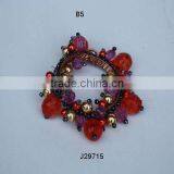 Glass Beads Weaving Napkin Rings Available in Many Colours thumbnail-1