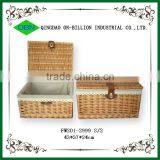 Hot Sell Wicker Basket With Lid thumbnail-1
