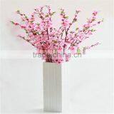 SJ20170012 Artificial Peach Flower Branch Plastic White Peach Branch Decoration thumbnail-3