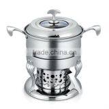 Stainless Steel Chafing Dish,Round Stainless Steel Butter Dish,Roll Top Chafing Dish thumbnail-1