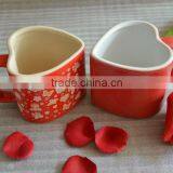 Heart Shape Ceramic Coffee Mug for Valentine thumbnail-1