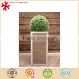 Outdoor Garden Plant Pot Tall Squre Stainless Steel Frame With GRP Panels thumbnail-2