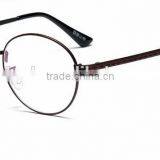 New 2016 Vintage Metal Frame Flat Lens Korean Glass Frame for Men and Women Can Match Myopia thumbnail-3