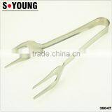 39047 Hot Sale Stainless Steel Kitchen Tongs BBQ Grill Food Salad Tongs With Forks thumbnail-1