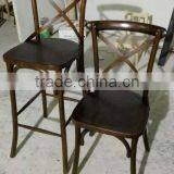 Cross Back Wood Chair Seat Replacement Dining Chair thumbnail-4