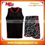 Hongen Apparel Hot Selling Classic Basketball Jersey USA Camo Basketball Kit thumbnail-1
