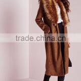 Best Selling High Quality Lady Faux Suede Oversized Winter Coat 2016 thumbnail-2