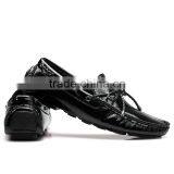 High Quality Adults Glazed Leather Shoes Sample for Male, Men Casual Shoes Putent Leather Made in Jinjiang Factory thumbnail-4