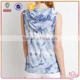 2016 Tie-dye Custom Blank Sleeveless Hoodie for Women thumbnail-2
