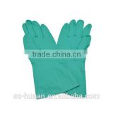 Flocking Lining Chemical Nitrile Glove With 30cm Length