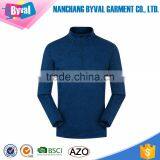 Wholesale Polyester Dri-Fit Breathable Half-Zip Men Running Shirts With Long Sleeves thumbnail-1