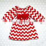 Wholesale Girls Chevron Dress Toddler Girl Dresses Simple Dress For Kids thumbnail-5