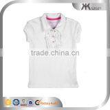 Custom 100% Cotton Children Little Girl/Kids Polo Shirt Wholesale thumbnail-3