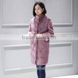 Hot Sales Winter Women's Real Natural Fur Coat Brand Clothing Fashion Girls Real Rex Rabbit Fur Jackets and Coats 2016 New thumbnail-1