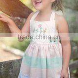 Flower And Tree Embroidery Design Girls' Dress Child Clothes Baby Girl Frocks thumbnail-1
