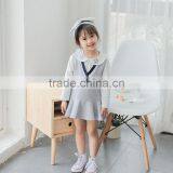 S60617B 2017 New Autumn Baby Girl Dress Cotton v Neck Summer Casual Clothers for 3-8 Y thumbnail-5