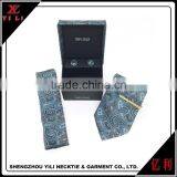 China Supplies Gift Sets Woven Silk Tie Hanky Cufflinks Set thumbnail-4