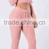 Runwaylover EY2354B Ladies 2017 Sport Suits , Sexy Crop Top And Pants thumbnail-1