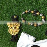 Baby Girls Boutique Clothing Girls Heart Outfits Children Short Sleeve Summer Outfits Ruffle Polka Dot Shorts With Accessories thumbnail-5