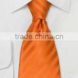 Bright Orange Polyester Tie thumbnail-1
