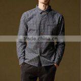 Men's Long-sleeved British Plaid Cotton Shirt thumbnail-1