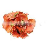 Terylene Artificial Chrysanthemum Flower Decoration Millinery Orange 11.0cm(4 3/8"), 2 Bundles thumbnail-1