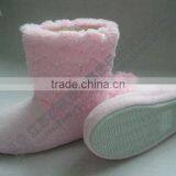 plush cloth TPR sole art shoes slipper forgirl Women Snow Boot