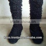 knitted Shoes with Leather base