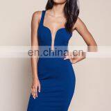 High Quality Wide Strap Bodycon Tee Dress Lady, Bra Open Nylon Dress thumbnail-3