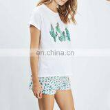 Latest Fashion Designs Wholesale Custom Printing Cotton Women t Shirt thumbnail-2