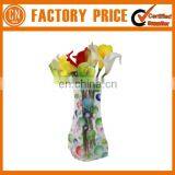 Fashion Foldable PVC Plastic Collapsible Flower Vase thumbnail-2